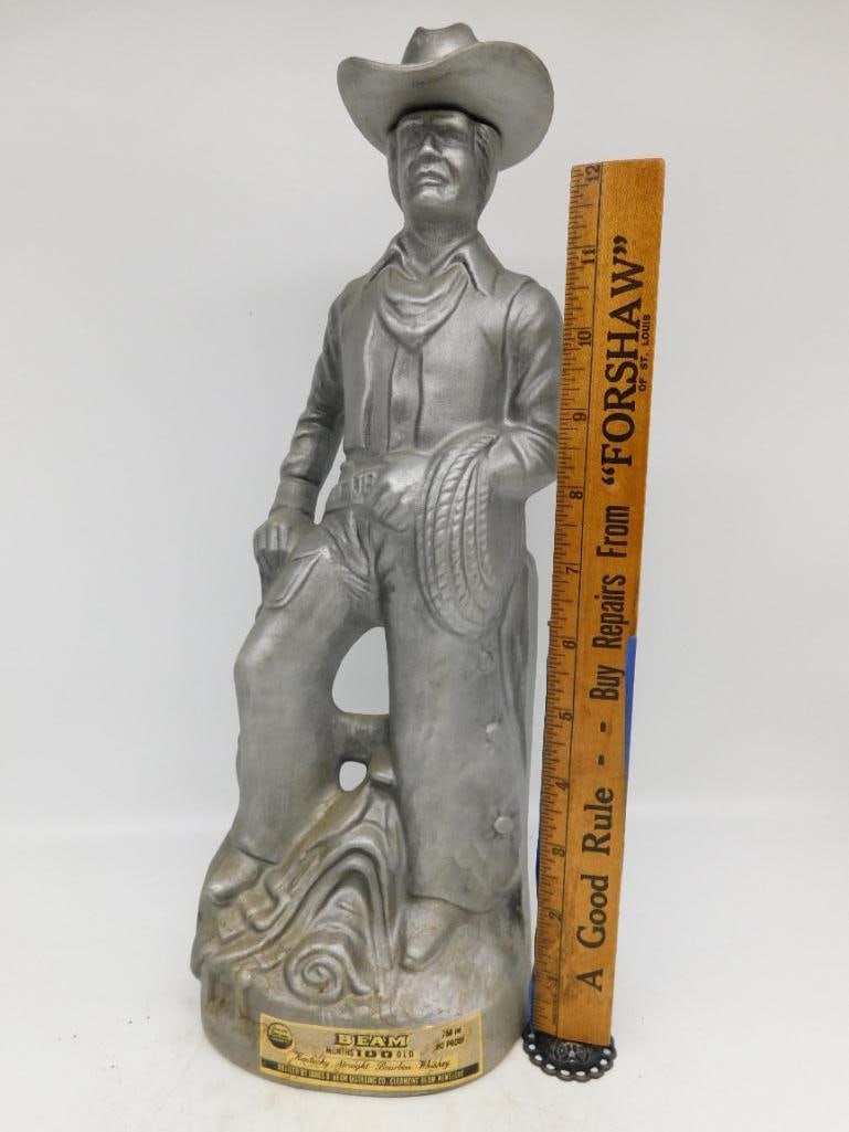 Silver-Finished Cowboy Decanter - 4