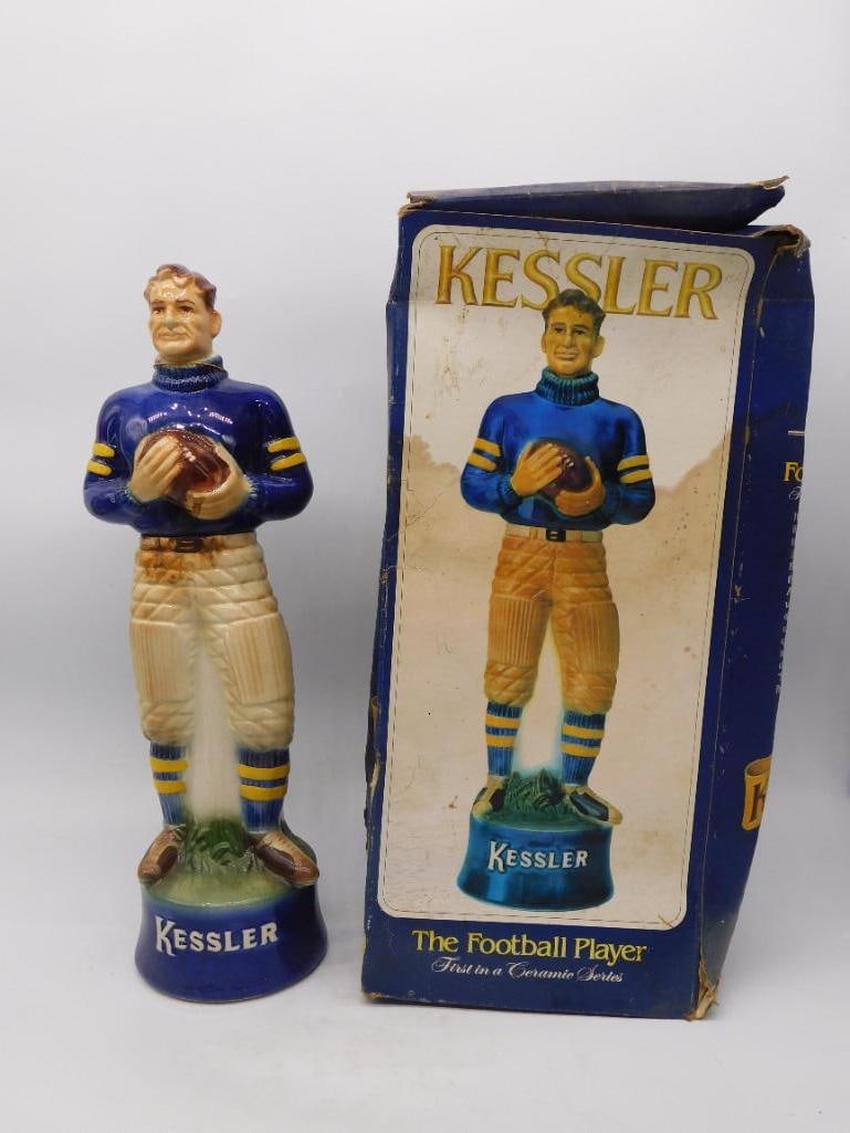 Kessler Whiskey Football Player Decanter (1 of 4)