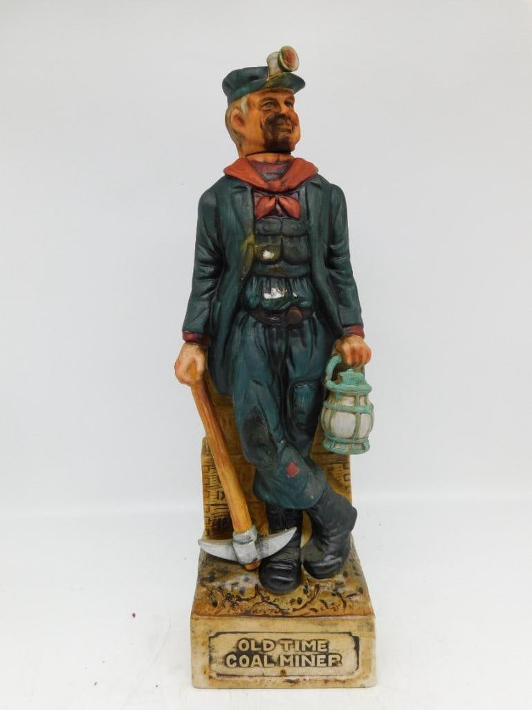 Old Time Coal Miner Decanter with Pick - 2