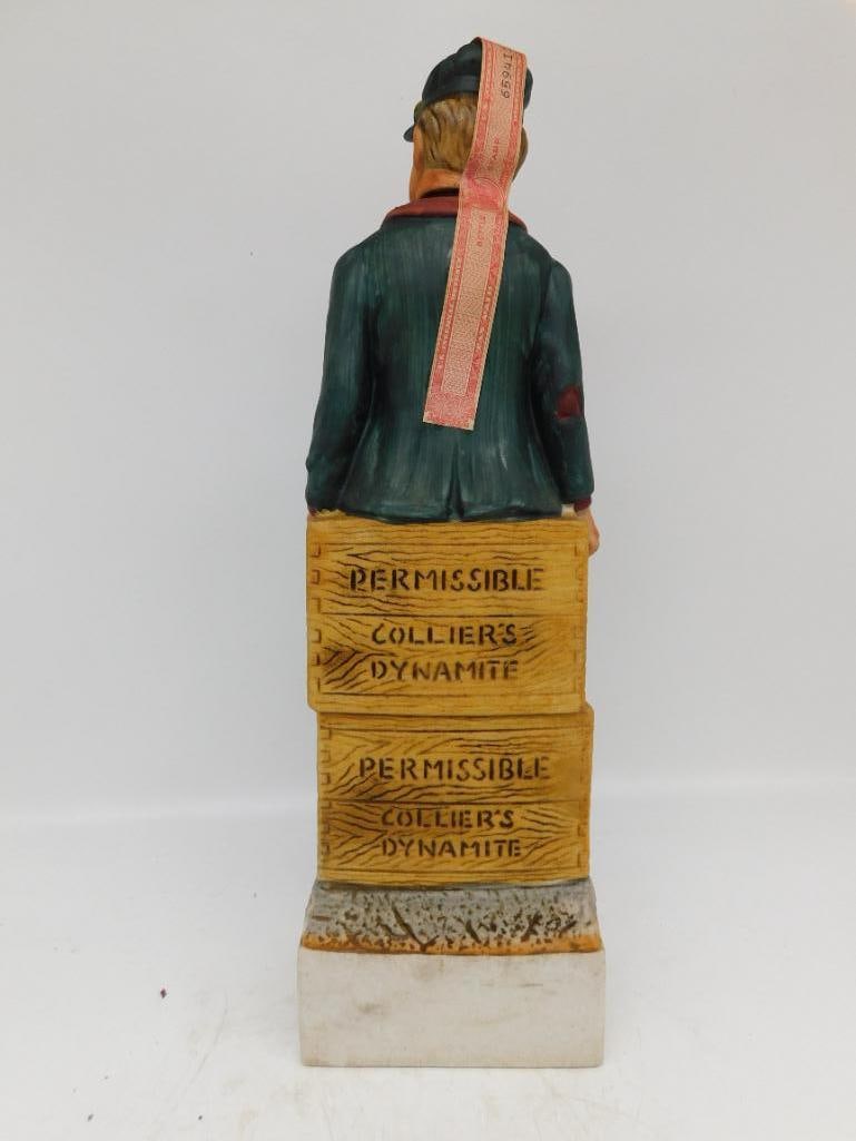 Old Time Coal Miner Decanter with Pick - 3