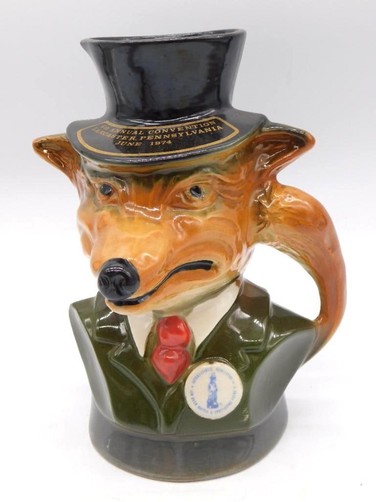 Fox Head Jug Decanter, 4th Annual (1 of 3)