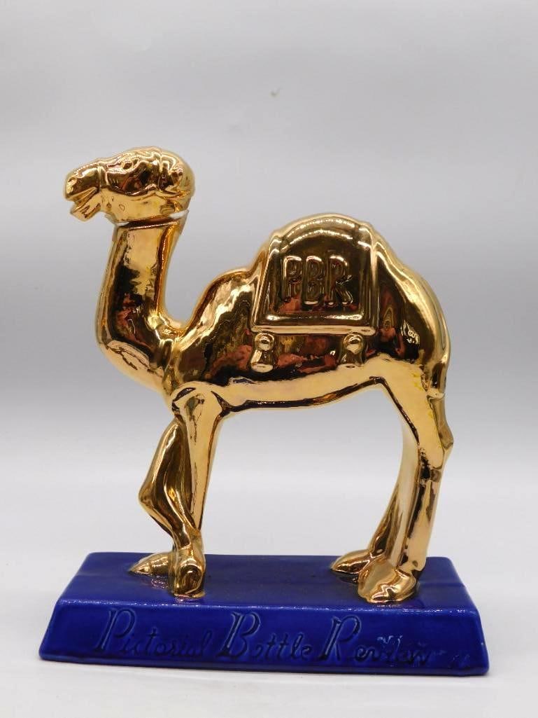 Gold-Tone Camel Ceramic Decanter (1 of 3)