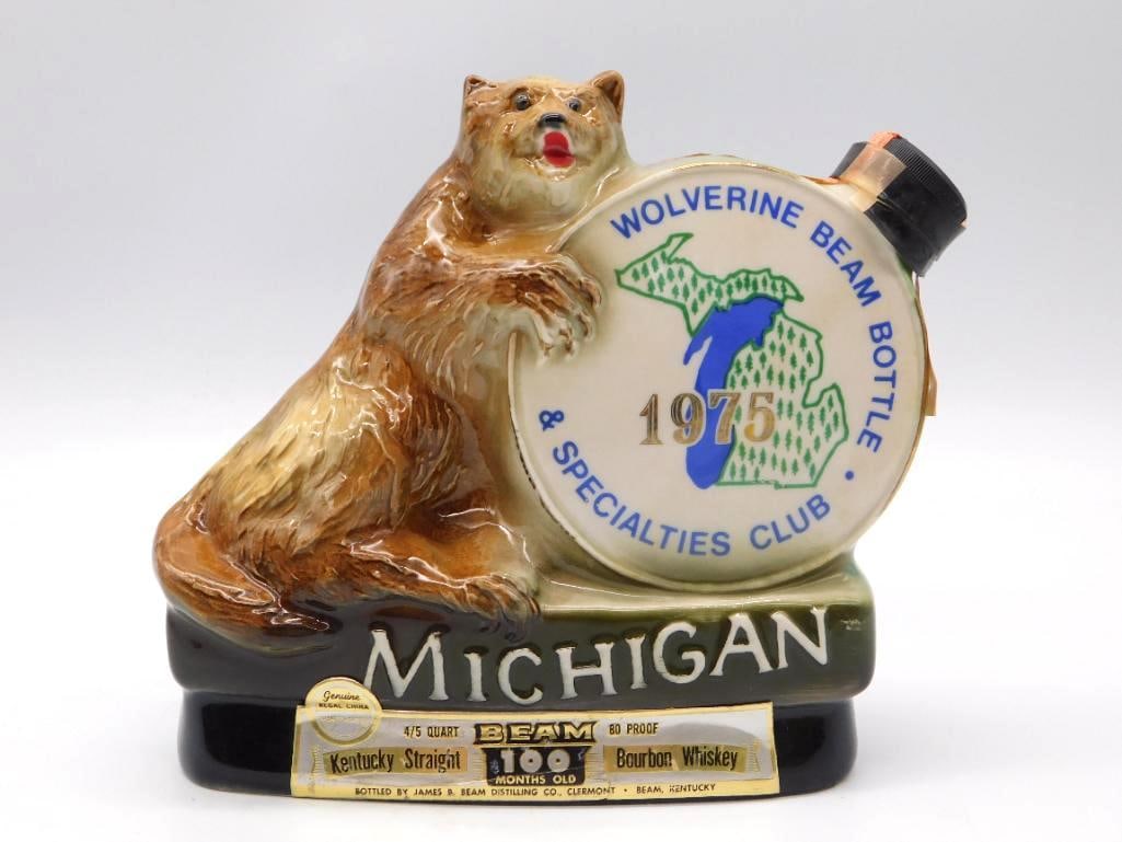 Jim Beam Michigan Wolverine 1975 Beam (1 of 3)