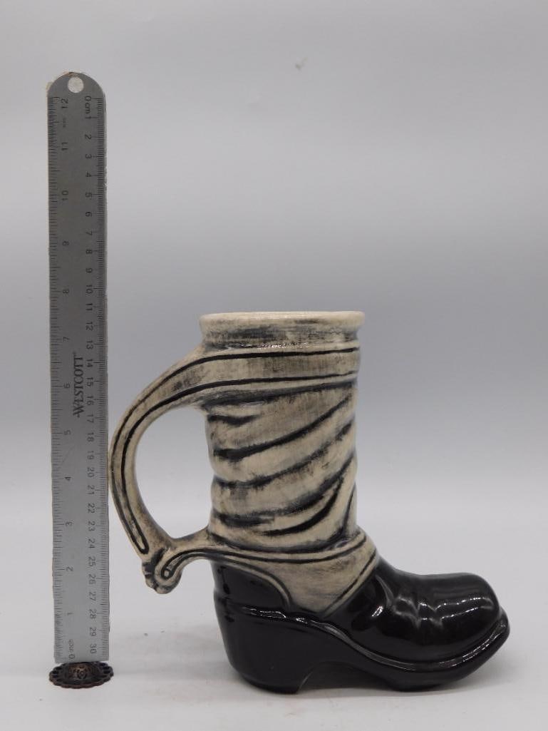 Falstaff Beer Ceramic Boot-Form Pitcher - 2