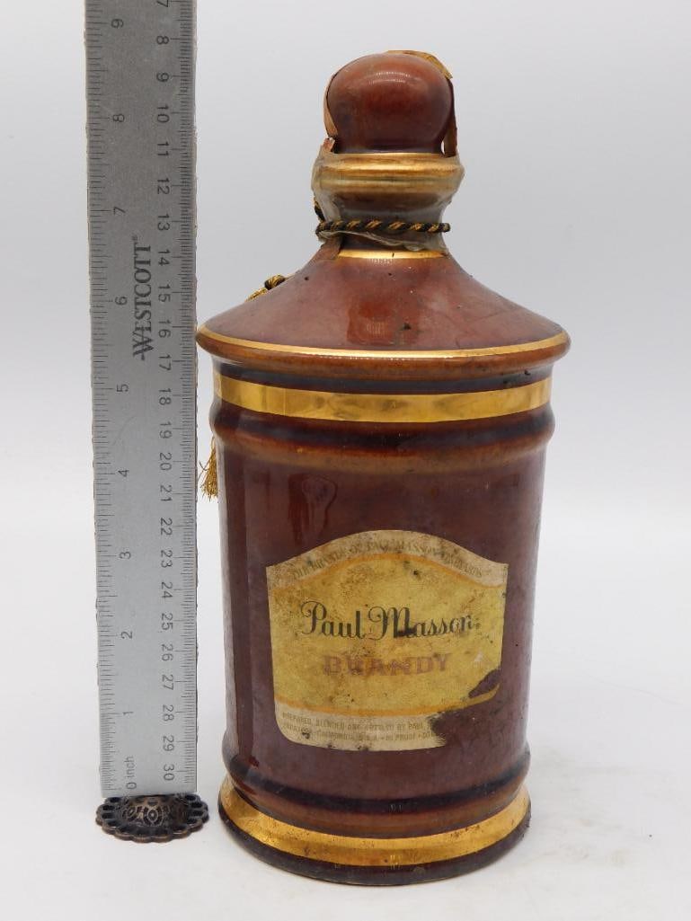 Paul Masson Brandy Ceramic Decanter with - 3