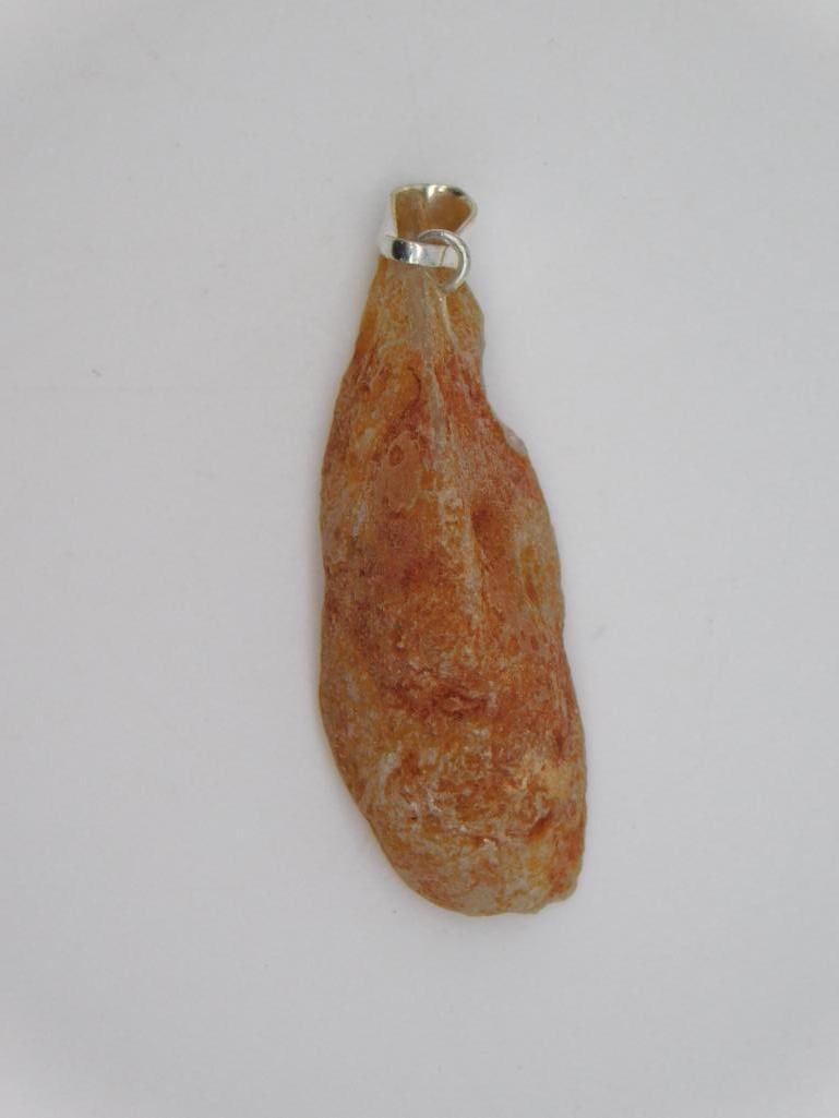 GEODE SLICE PENDANT ROCK STONE LAPIDARY SPECIMEN (1 of 4)