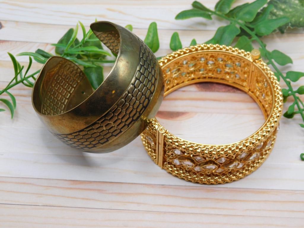 MIXED METAL CUFF BRACELETS - 6