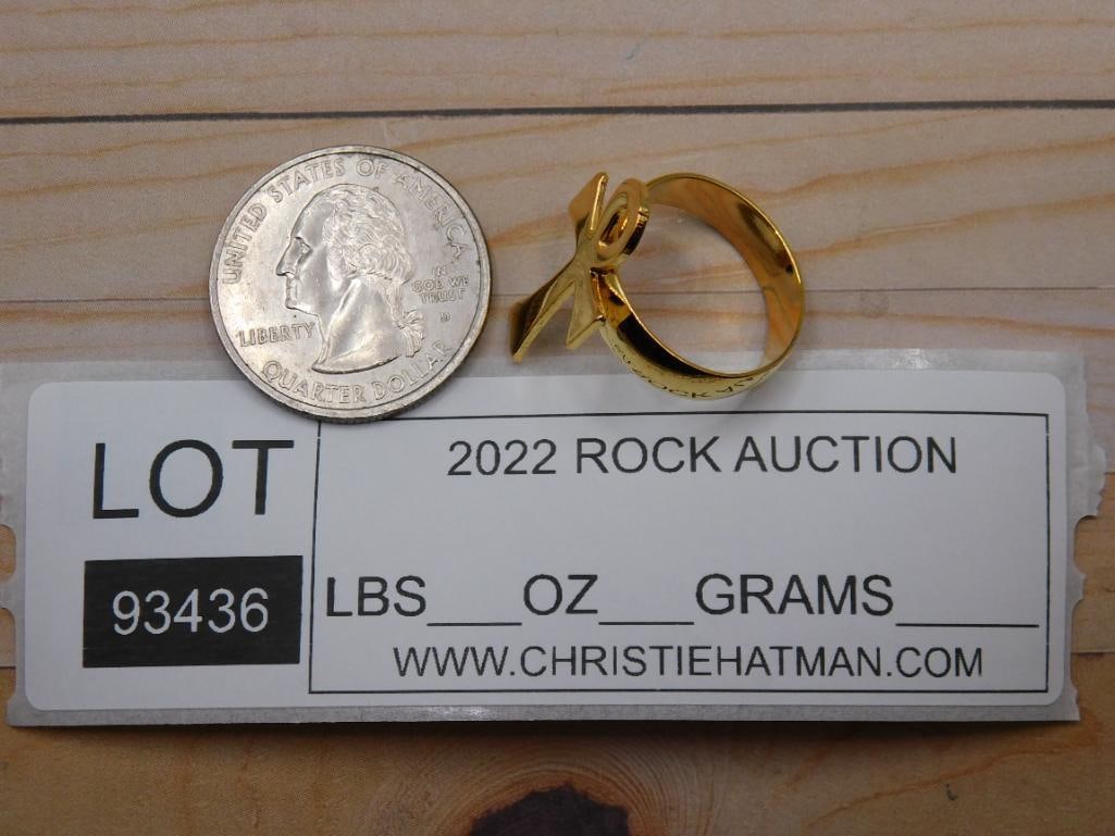 ANKH RING ROCK STONE LAPIDARY SPECIMEN - 8