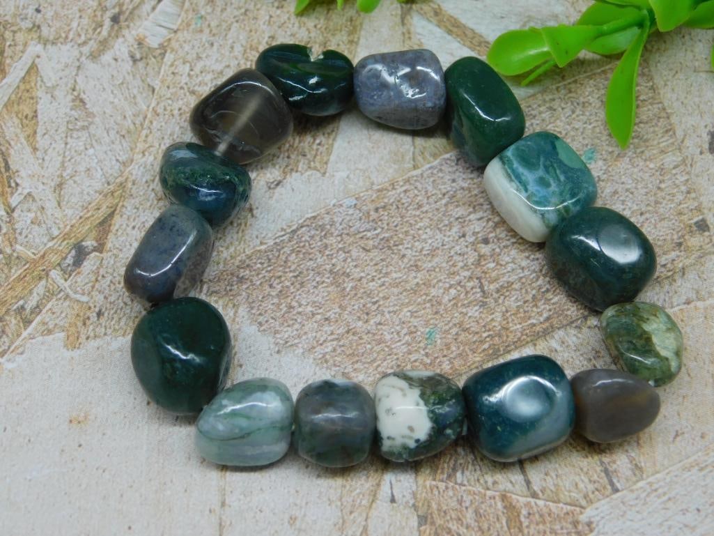 STONE BRACELET ROCK STONE LAPIDARY SPECIMEN (1 of 10)