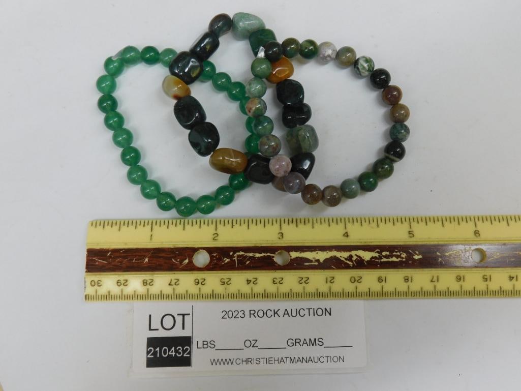 BEADED BRACELETS ROCK STONE LAPIDARY SPECIMEN - 6
