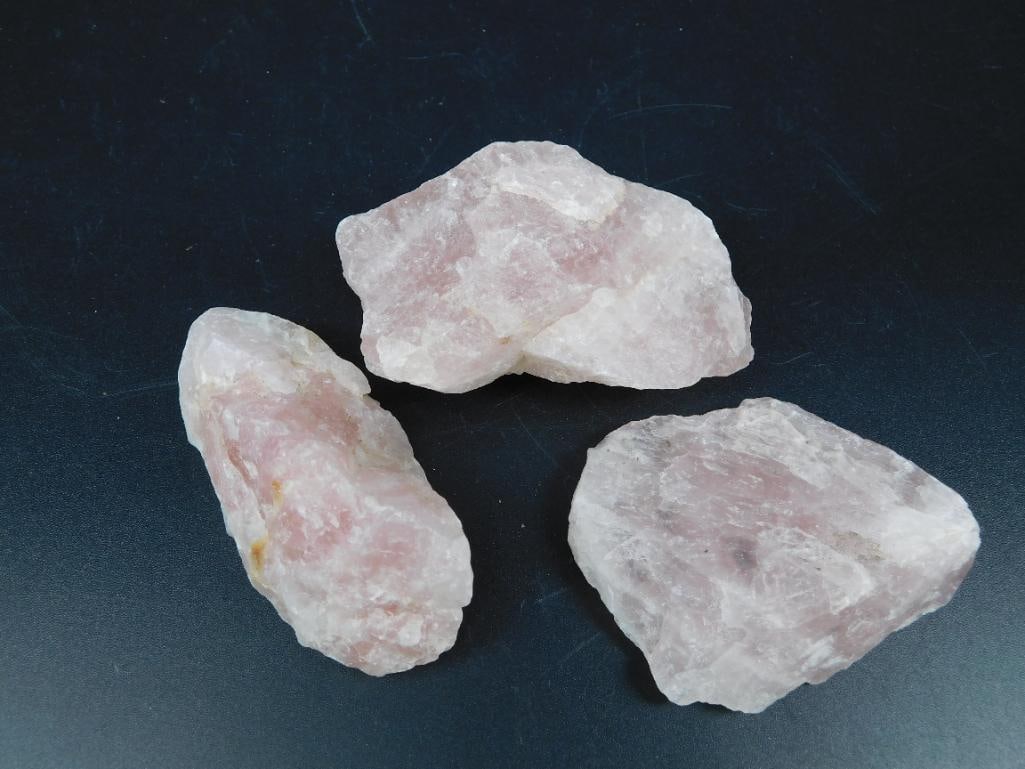 ROSE QUARTZ ROCK STONE LAPIDARY SPECIMEN: Rose Quartz Rock Stone Lapidary Specimen. See photos for exact size and condition.