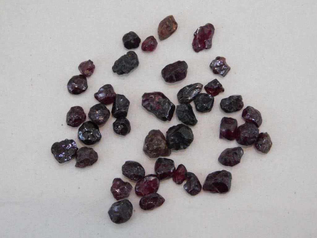 PYROPE GARNET ROCK STONE LAPIDARY SPECIMEN: Pyrope Garnet Rock Stone Lapidary Specimen. See photos for exact size and condition.