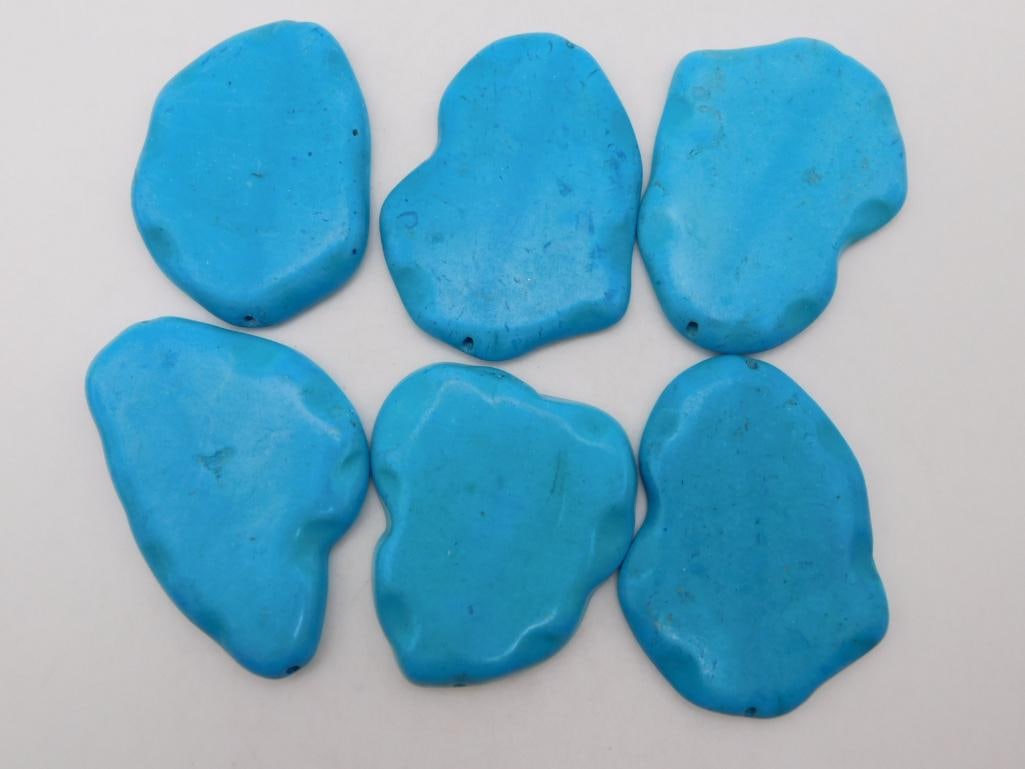 STONE BEADS ROCK STONE LAPIDARY SPECIMEN: Stone Beads Rock Stone Lapidary Specimen. See photos for exact size and condition.