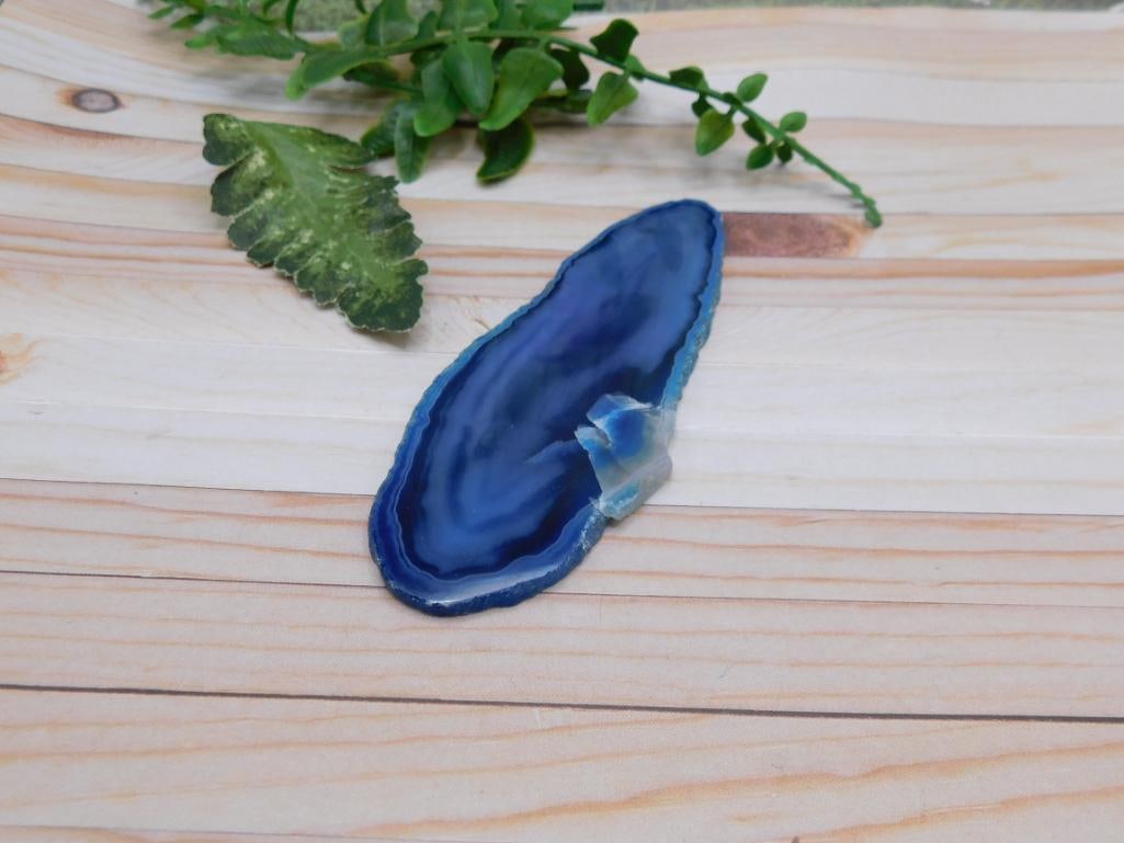 AGATE SLICE ROCK STONE LAPIDARY SPECIMEN - 5