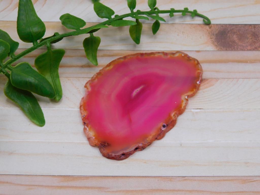 GEODE SLICE ROCK STONE LAPIDARY SPECIMEN - 4