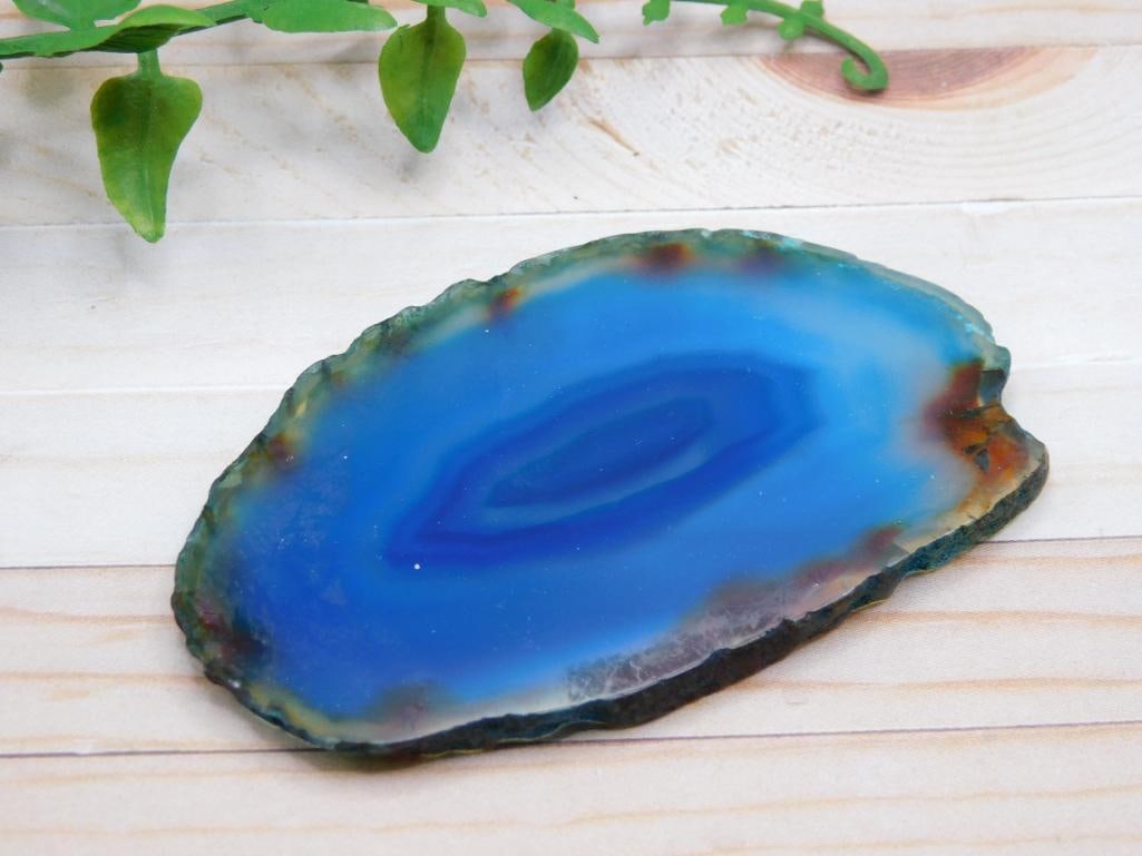AGATE SLICE ROCK STONE LAPIDARY SPECIMEN - 10
