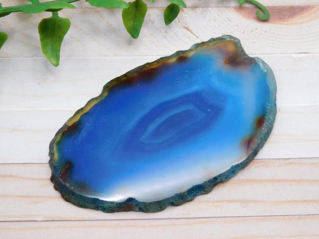 AGATE SLICE ROCK STONE LAPIDARY SPECIMEN - 13