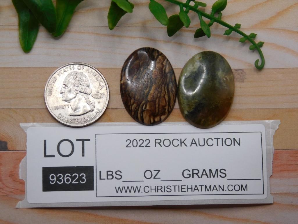 CABOCHONS ROCK STONE LAPIDARY SPECIMEN - 4