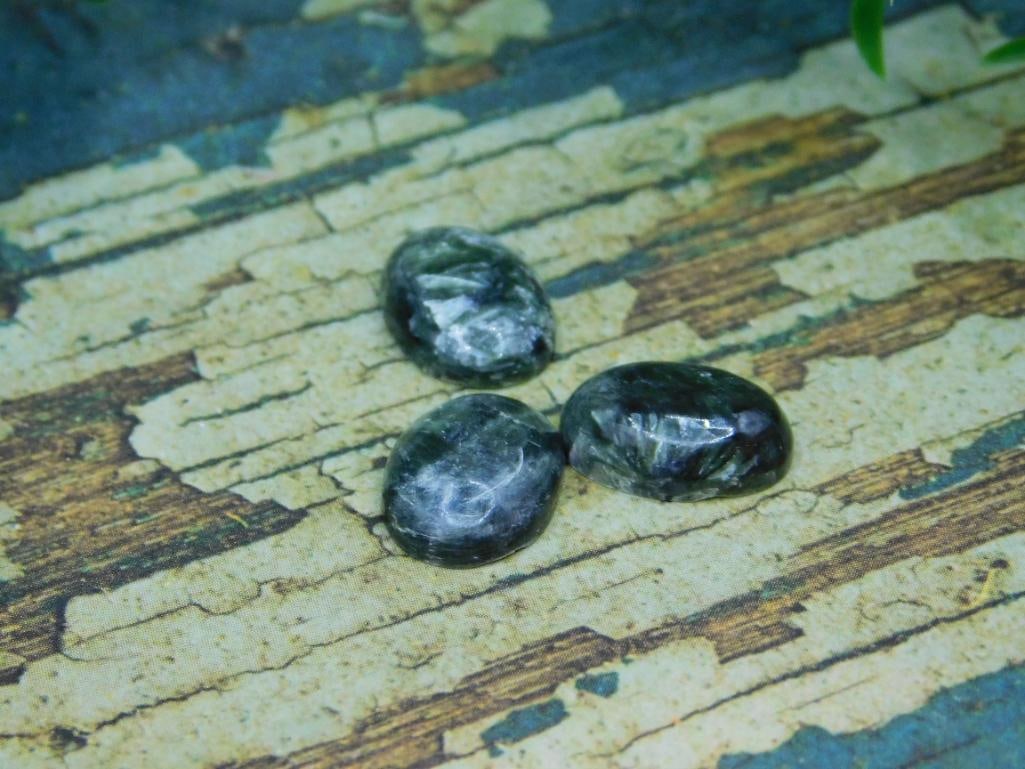 SERAPHINITE CABOCHONS ROCK STONE LAPIDARY SPECIMEN - 5