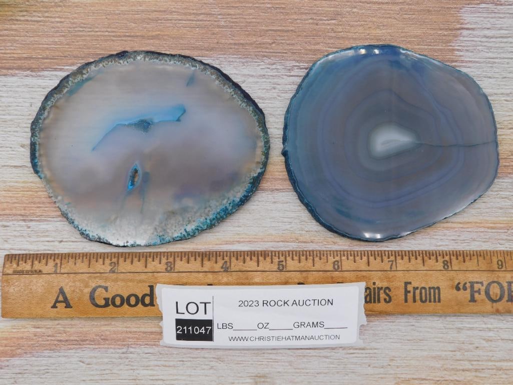 AGATE SLICES ROCK STONE LAPIDARY SPECIMEN - 2