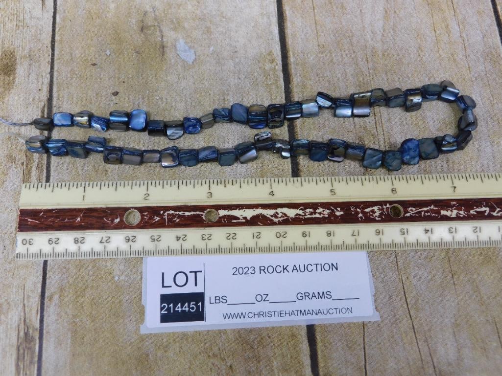 SHELL BEADS ROCK STONE LAPIDARY SPECIMEN - 4