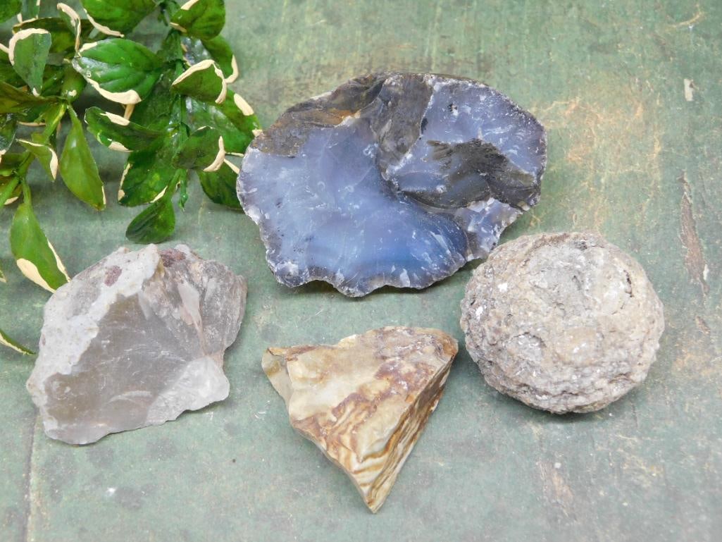 MIXED LOT ROCK STONE LAPIDARY SPECIMEN: MIXED LOT ROCK STONE LAPIDARY SPECIMEN