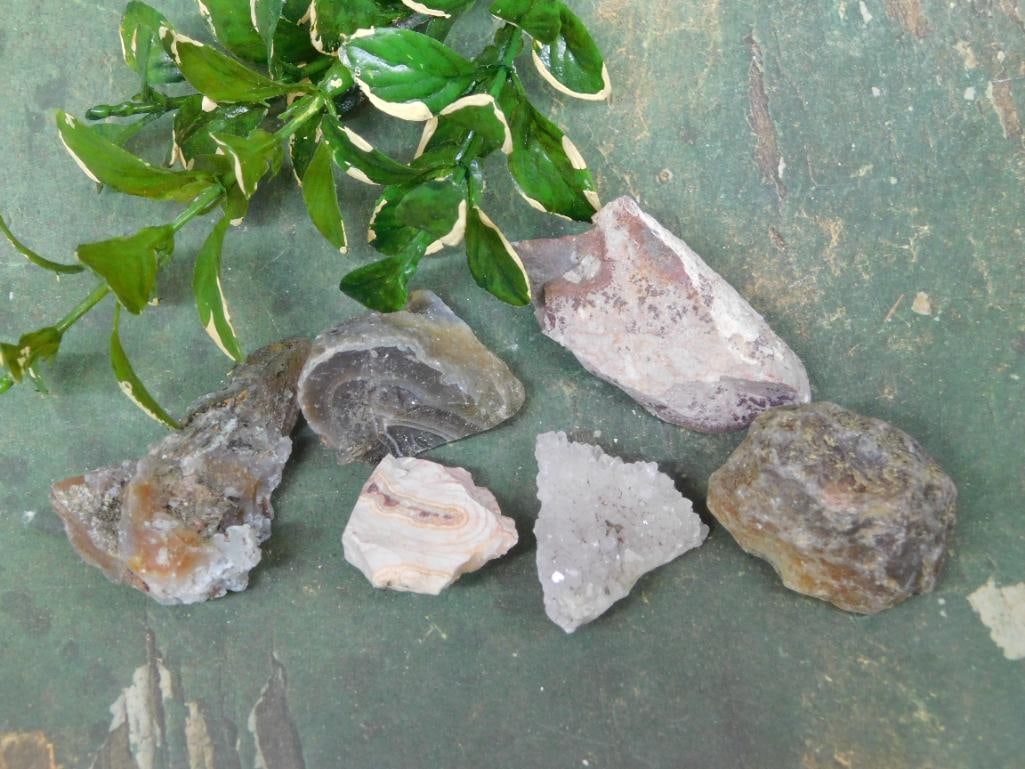 MIXED LOT ROCK STONE LAPIDARY SPECIMEN: MIXED LOT ROCK STONE LAPIDARY SPECIMEN