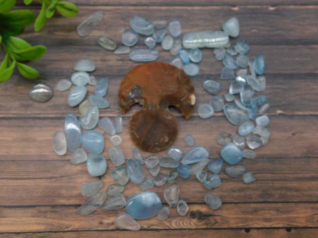 MIXED LOT ROCK STONE LAPIDARY SPECIMEN: Discover an extraordinary collection of natural wonders and estate treasures in Hatman's Auctions' Treasures of the Earth Online Auction! Browse turquoise, agate, jasper, petrified wood, quartz crysta