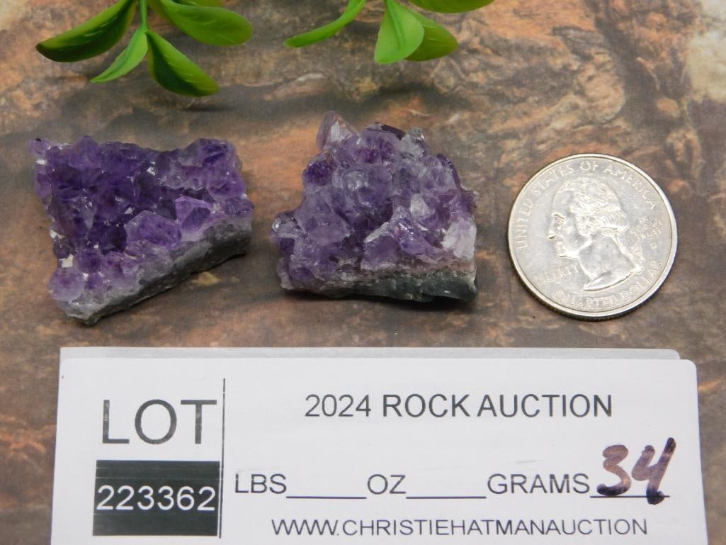 AMETHYST ROCK STONE LAPIDARY SPECIMEN - 4