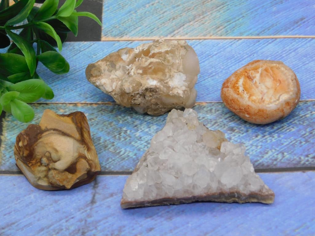 MIXED ROUGH LOT ROCK STONE LAPIDARY SPECIMEN: MIXED ROUGH LOT ROCK STONE LAPIDARY SPECIMEN