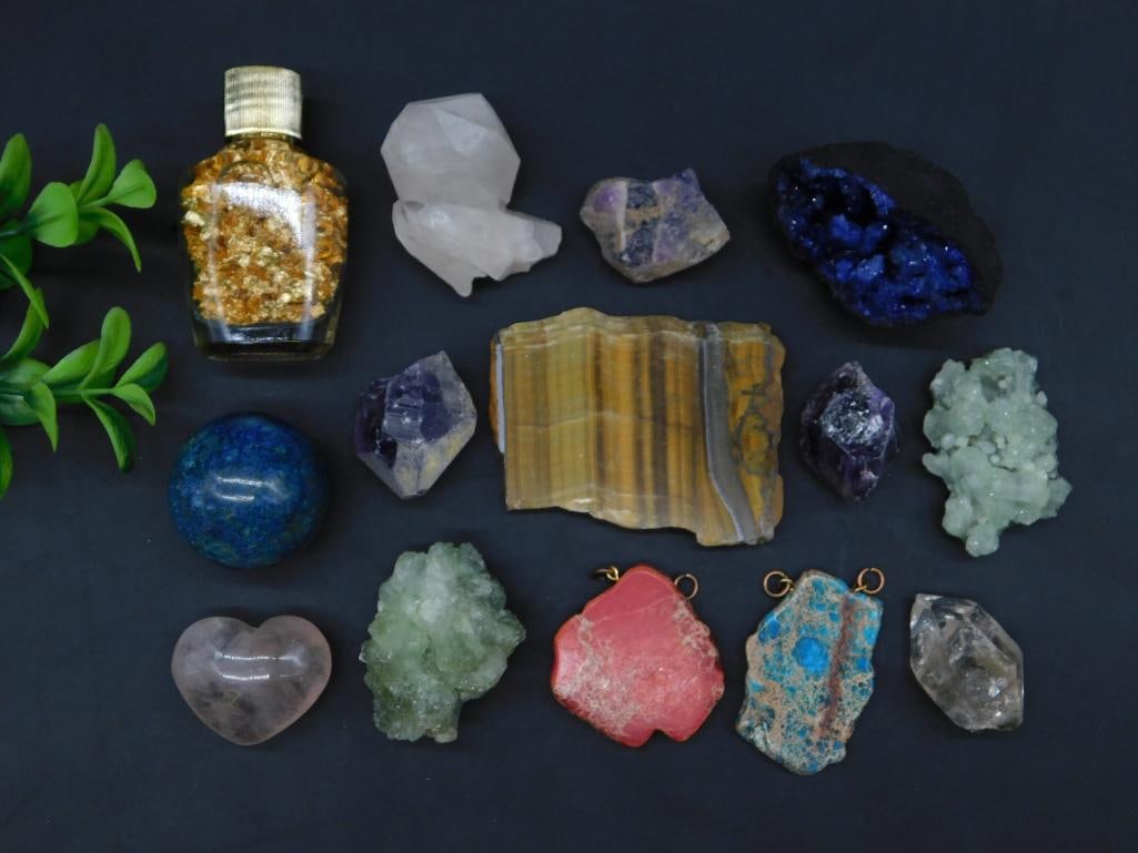 MIXED LOT ROCK STONE LAPIDARY SPECIMEN: MIXED LOT ROCK STONE LAPIDARY SPECIMEN