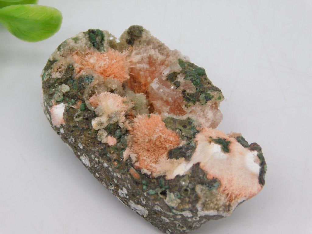 THOMPSONITE ROCK STONE LAPIDARY SPECIMEN: Thompsonite Rock Stone Lapidary Specimen. See photos for exact size and condition.