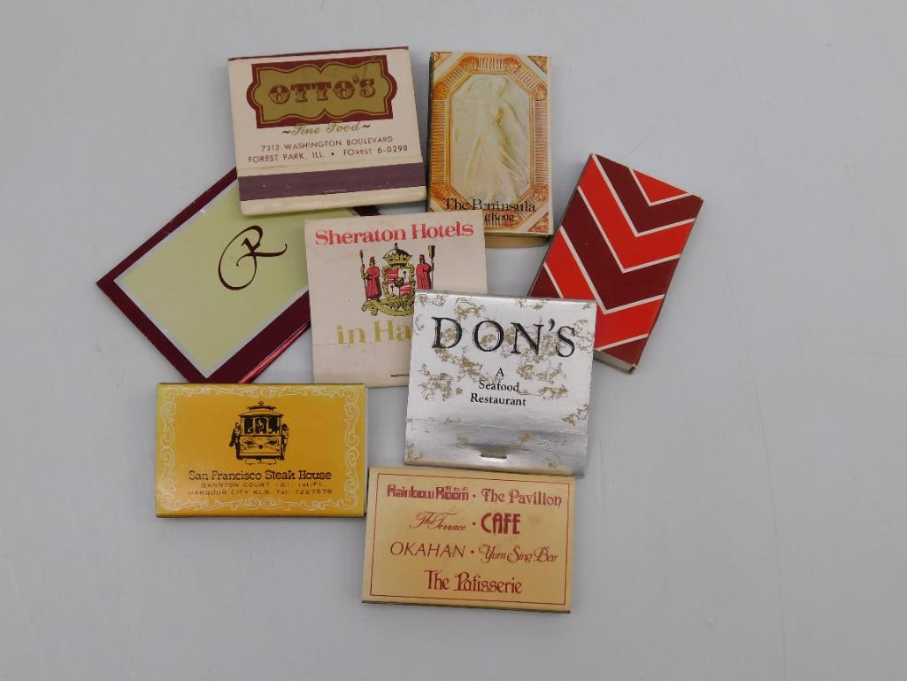 ADVERTISING MATCHBOOKS VINTAGE ANTIQUE: Advertising Matchbooks Vintage Antique. See photos for exact size and condition.