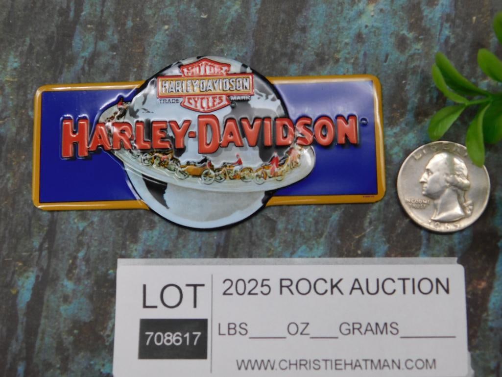 Harley-Davidson Magnet With Motorcycle Design - 2