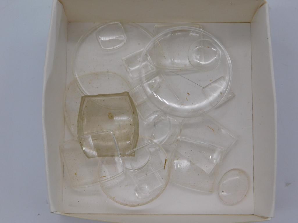 Antique Watch Crystals: Box Lot of Assorted Vintage Glass (1 of 2)
