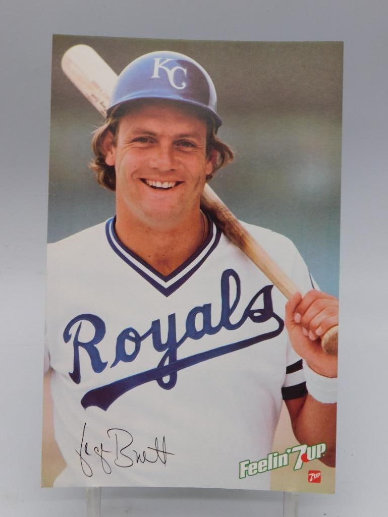 Baseball: George Brett Kansas City Royals 7Up Promo Photo Card (1 of 2)