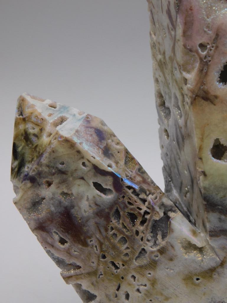 Crystal Cluster - Iridescent Aura Quartz Specimen, Large - 3