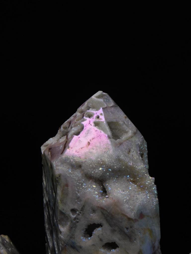Crystal Cluster - Rainbow Aura Quartz Point Formation - 4
