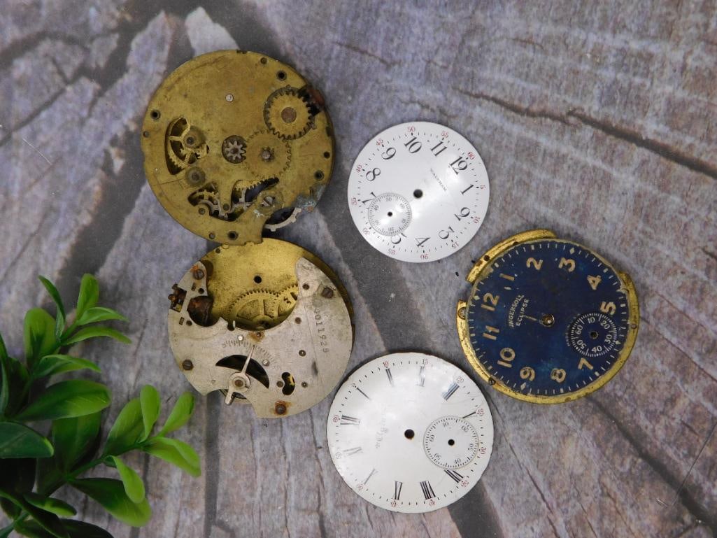 Antique Pocket Watch Dials and Movements - Waltham (1 of 2)