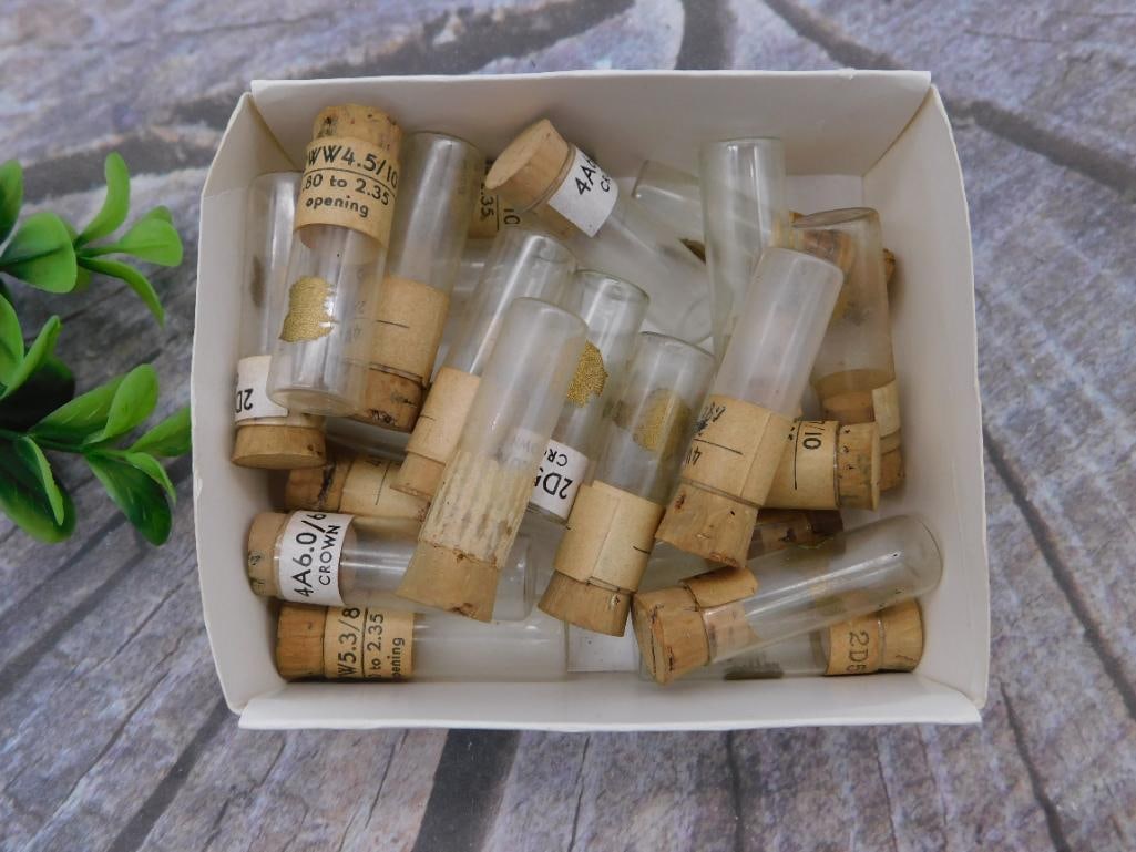 Watch Parts: Vintage Crown and Crystal Storage Vials (1 of 2)