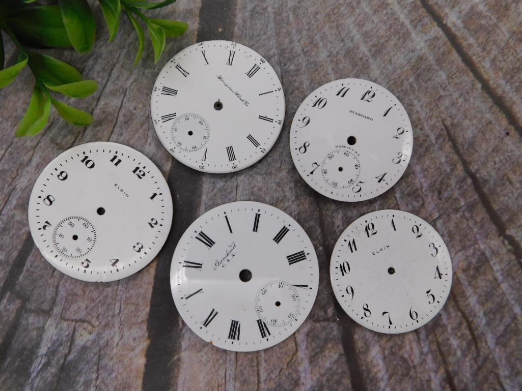 Mixed Watch Parts Lot - Dials, Stems, and Crystal Lenses (1 of 8)