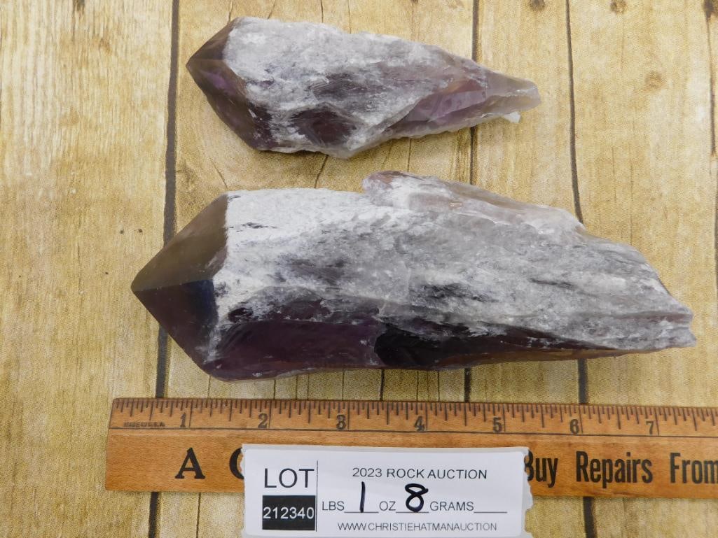 AMETHYST SCEPTER ROCK STONE LAPIDARY SPECIMEN - 3