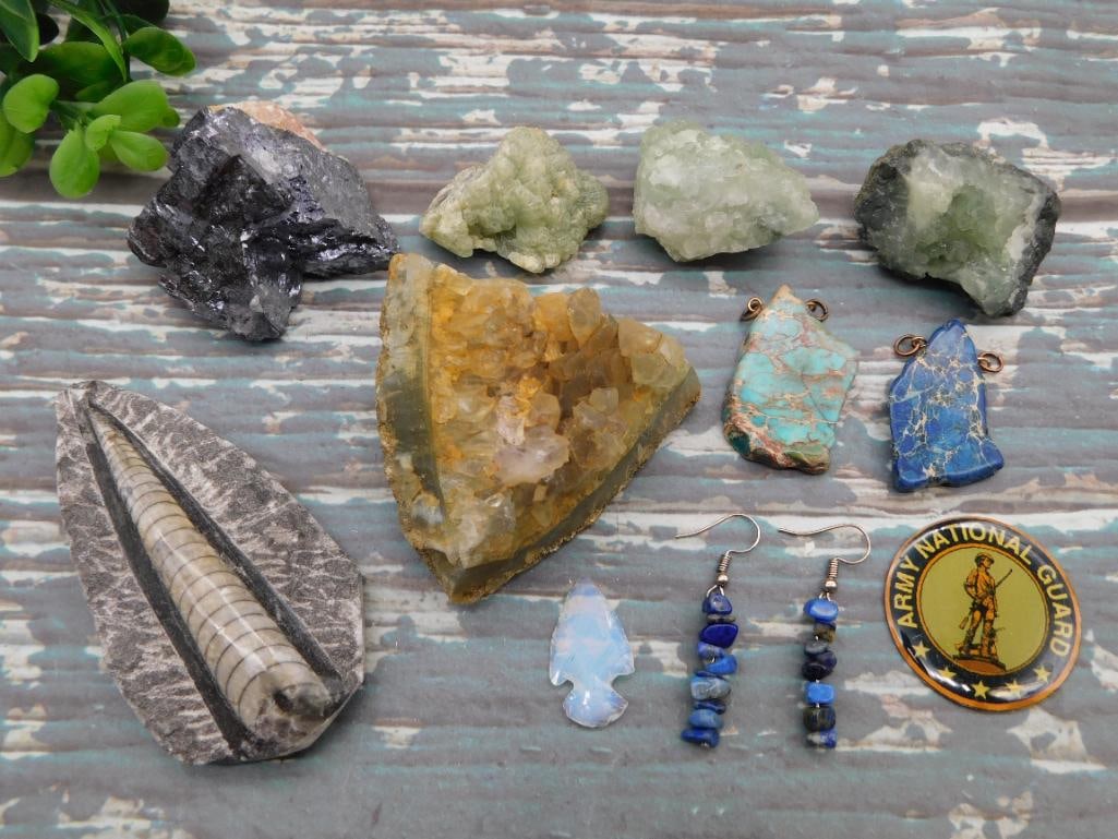 MIXED LOT ROCK STONE LAPIDARY SPECIMEN: MIXED LOT ROCK STONE LAPIDARY SPECIMEN