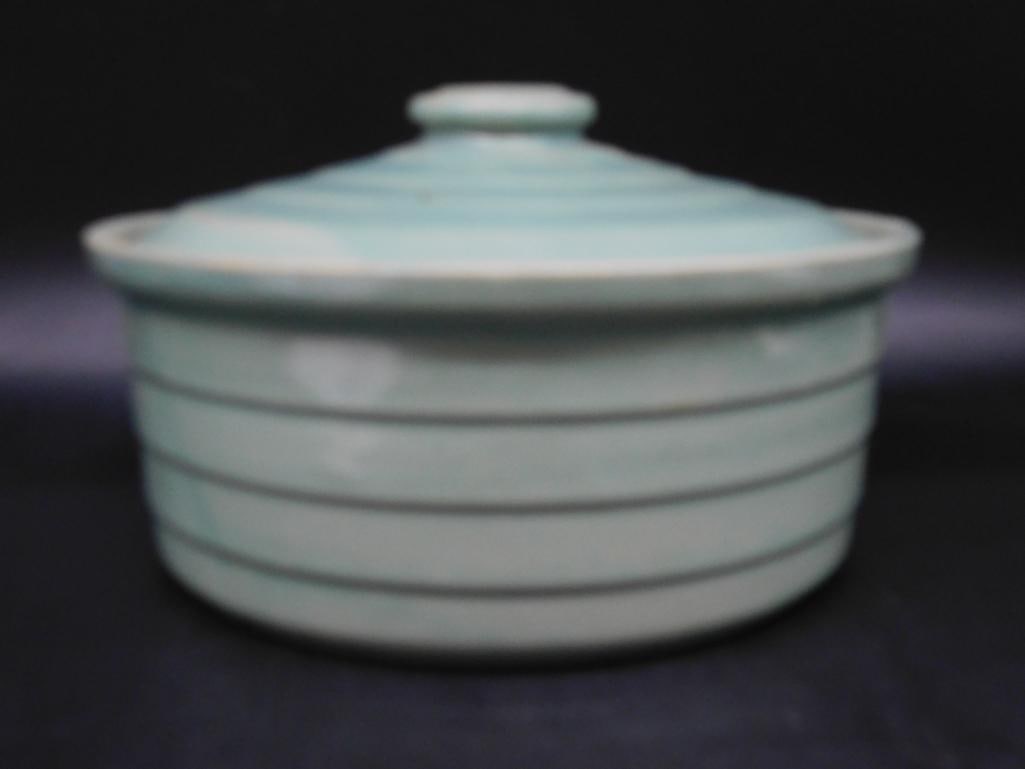 COVERED DISH VINTAGE ANTIQUE - 5