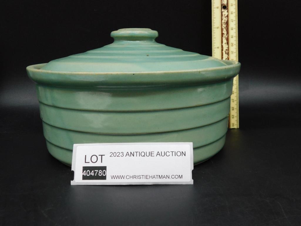 COVERED DISH VINTAGE ANTIQUE - 8