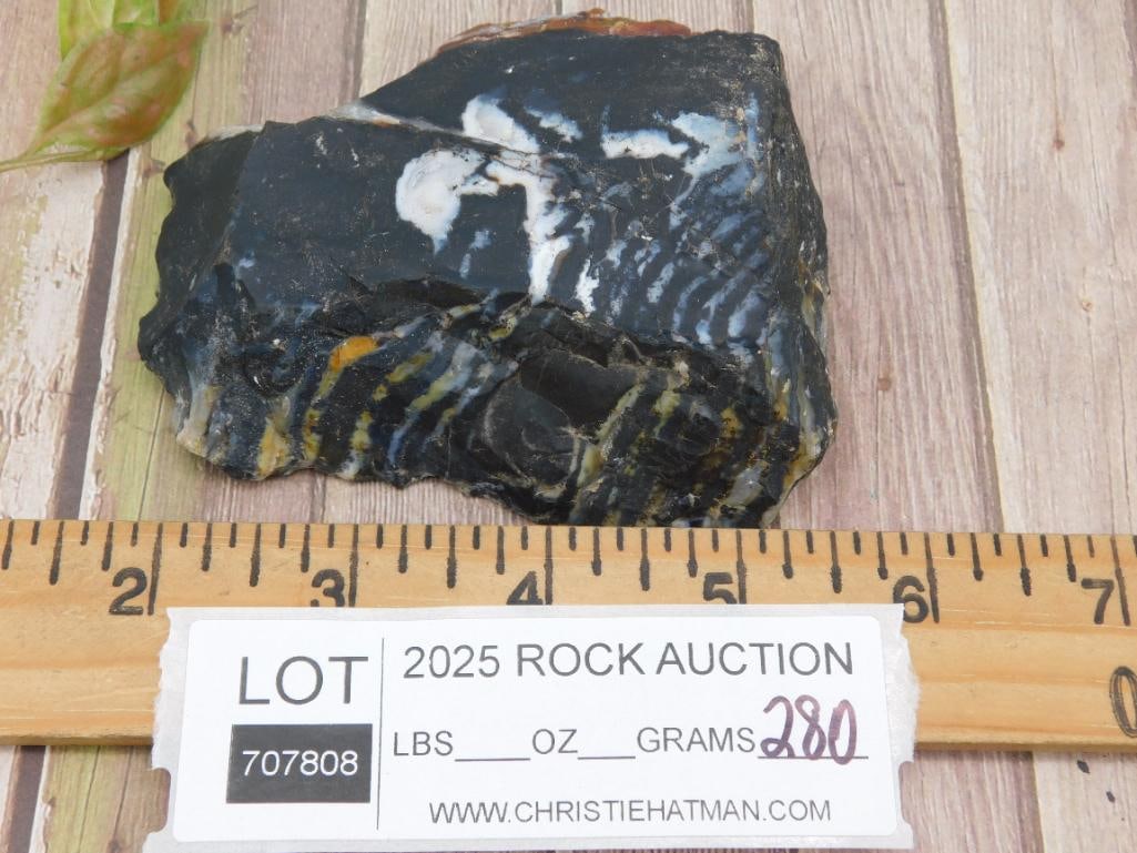 Agate Rock Stone Lapidary Specimen Slab - 4
