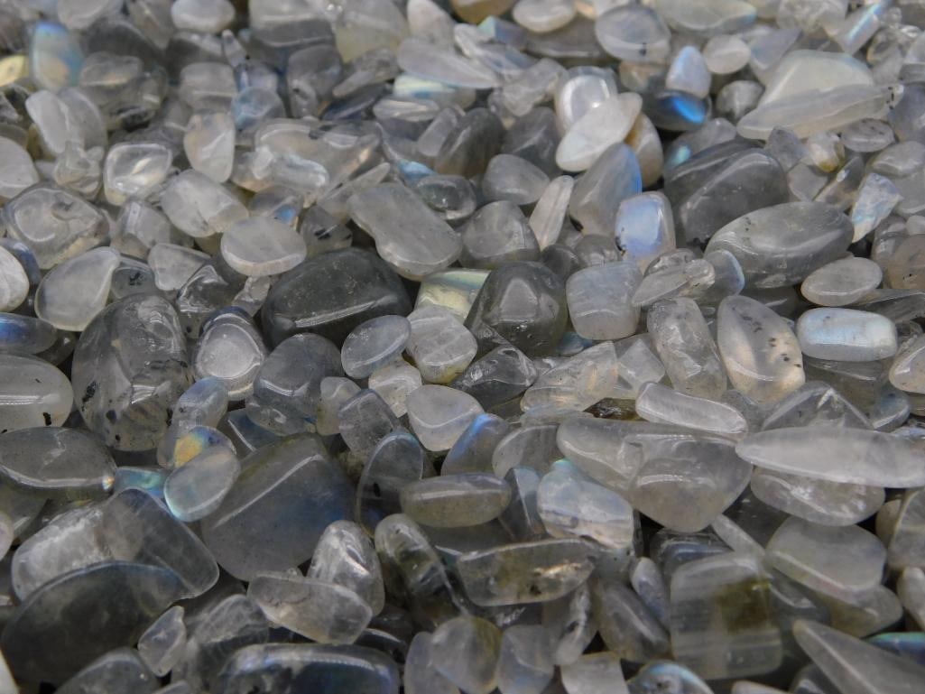 Crystal - Labradorite Tumbled Chips, 1 Pound Bag - 3
