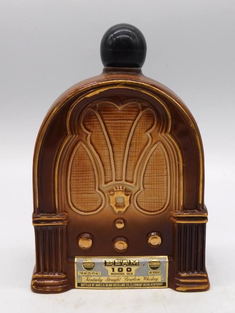 Jim Beam Pacific Pioneer Broadcasters Radio-Form Decanter 1966-1979 (1 of 3)