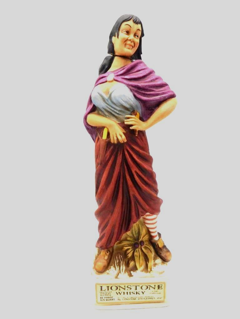 Lionstone Old West Dance Hall Girl Whiskey Decanter (1 of 3)