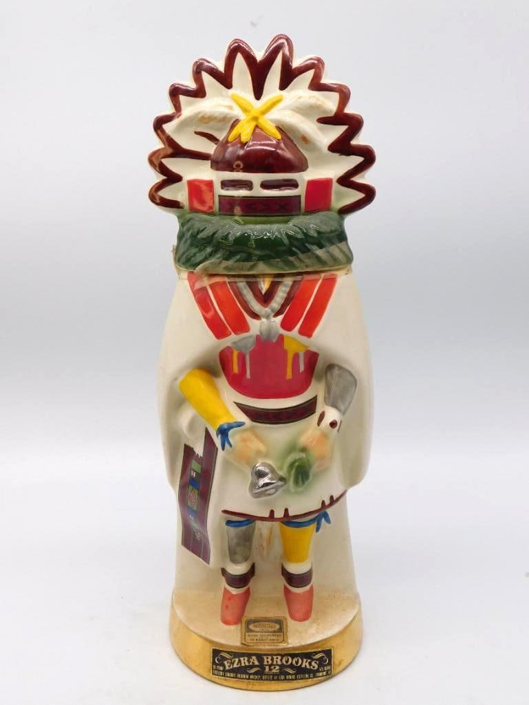 Ezra Brooks Kachina Dancer Decanter Native American Ceremonial Subject (1 of 3)